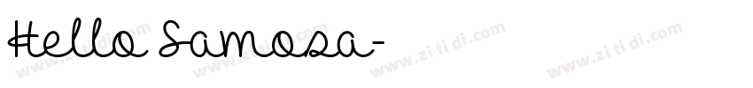 Hello Samosa字体转换